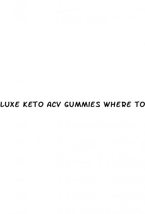 luxe keto acv gummies where to buy