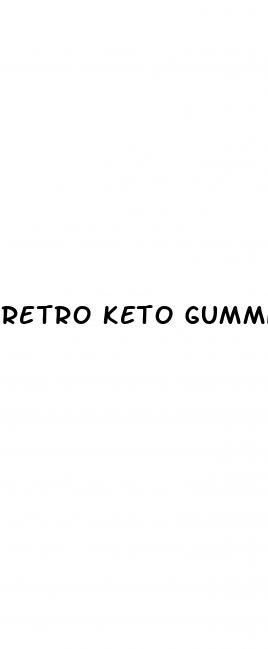 retro keto gummies