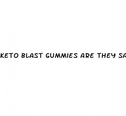 keto blast gummies are they safe