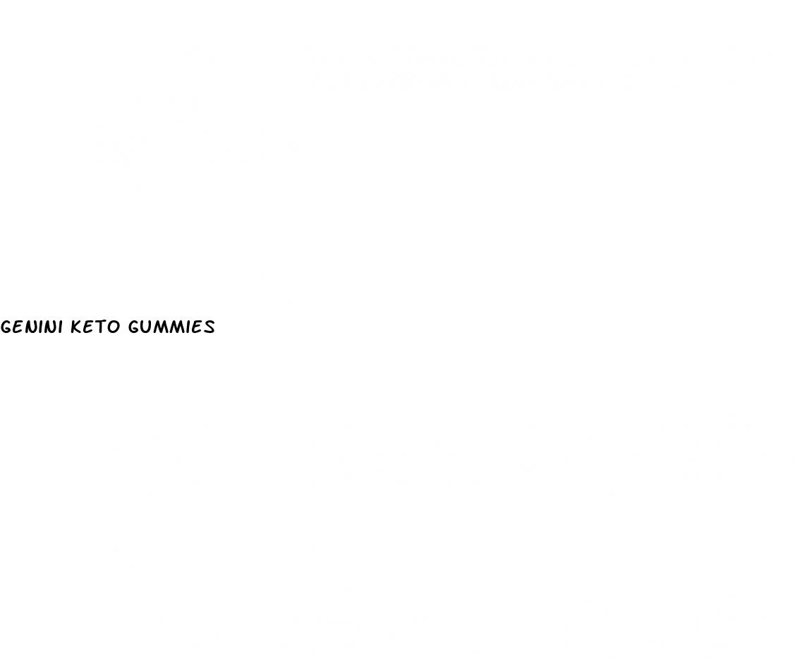 genini keto gummies