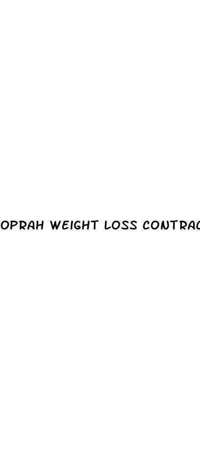 oprah weight loss contract