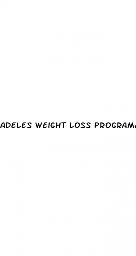 adeles weight loss programme