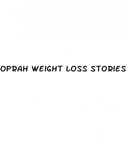 oprah weight loss stories