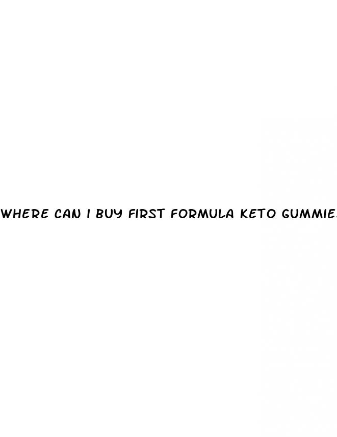 where can i buy first formula keto gummies