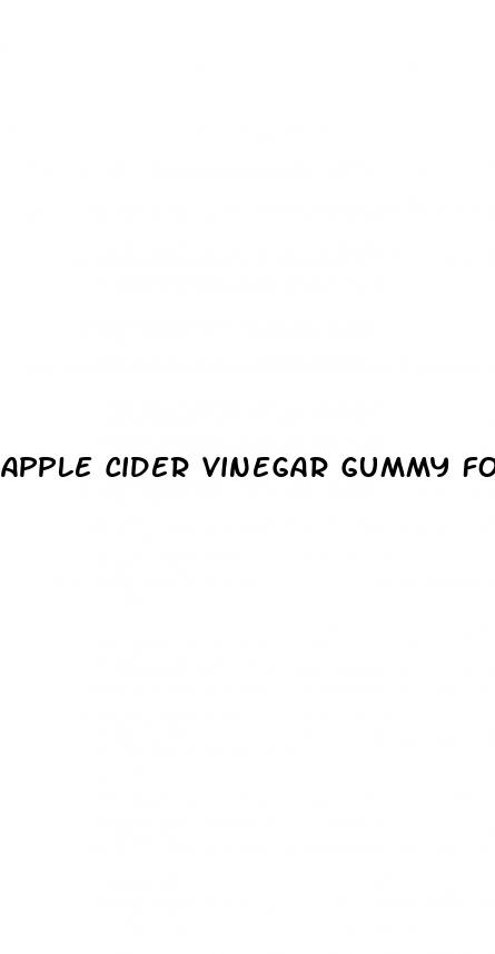 apple cider vinegar gummy for weight loss