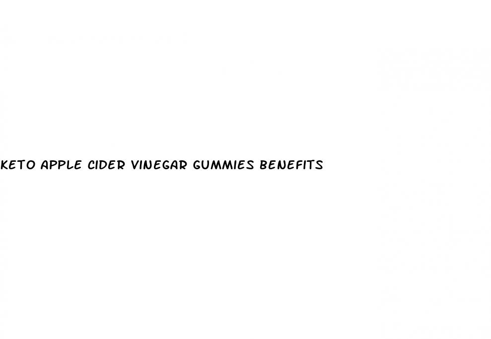 keto apple cider vinegar gummies benefits