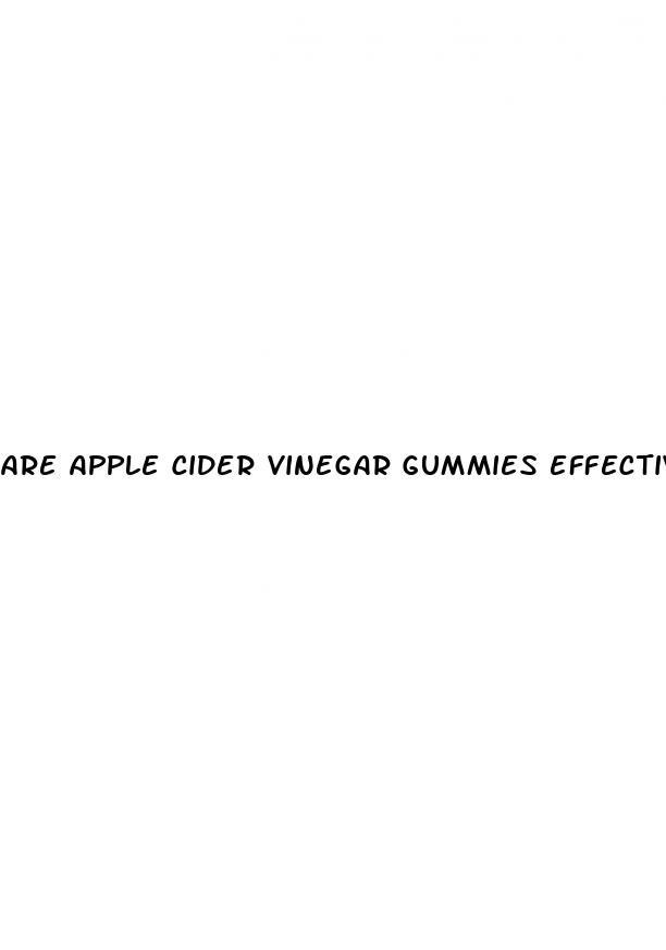 are apple cider vinegar gummies effective for weight loss