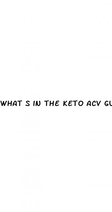 what s in the keto acv gummies