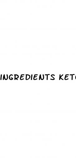 ingredients keto acv gummies