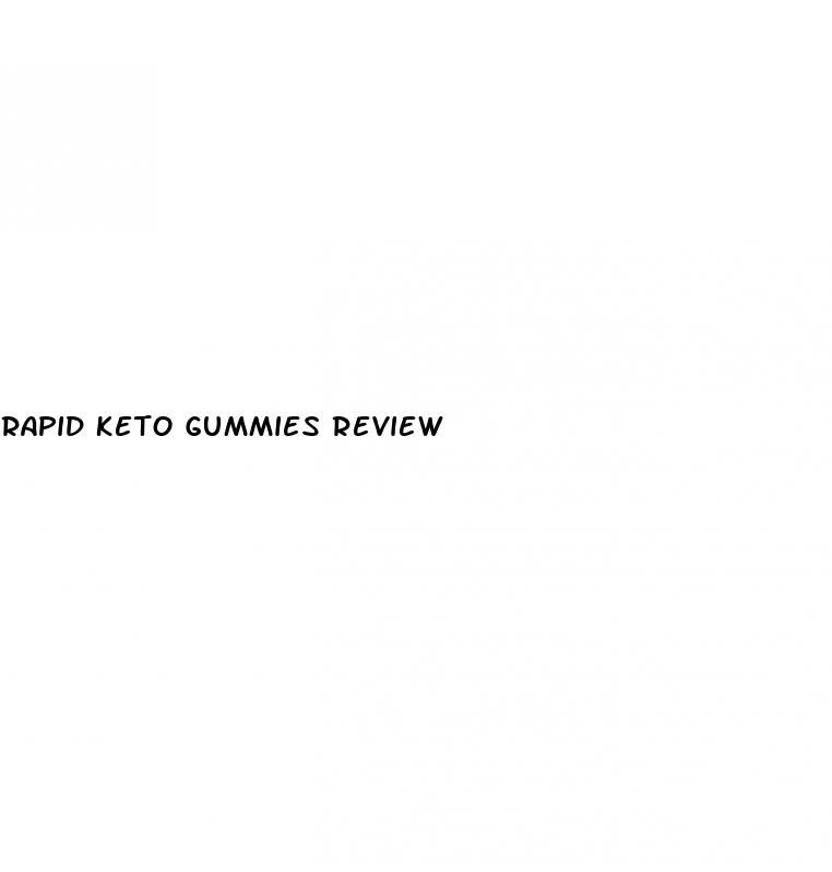 rapid keto gummies review