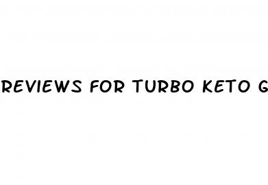 reviews for turbo keto gummies