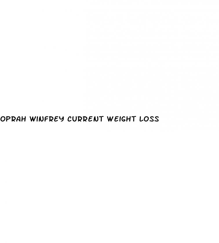 oprah winfrey current weight loss