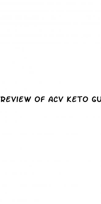 review of acv keto gummies