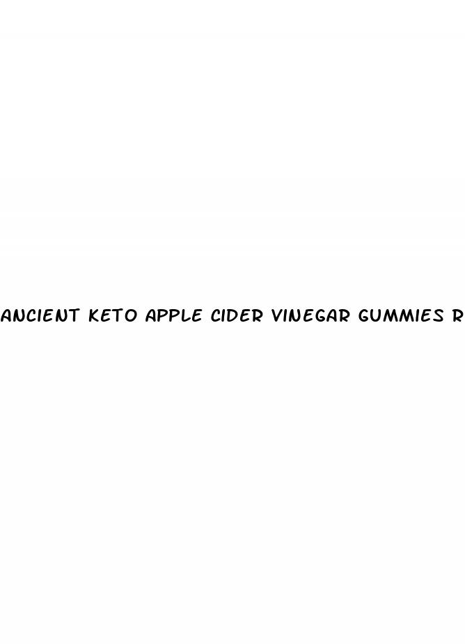 ancient keto apple cider vinegar gummies review