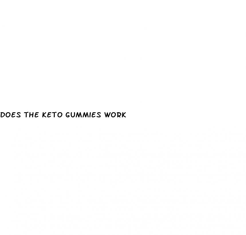 does the keto gummies work