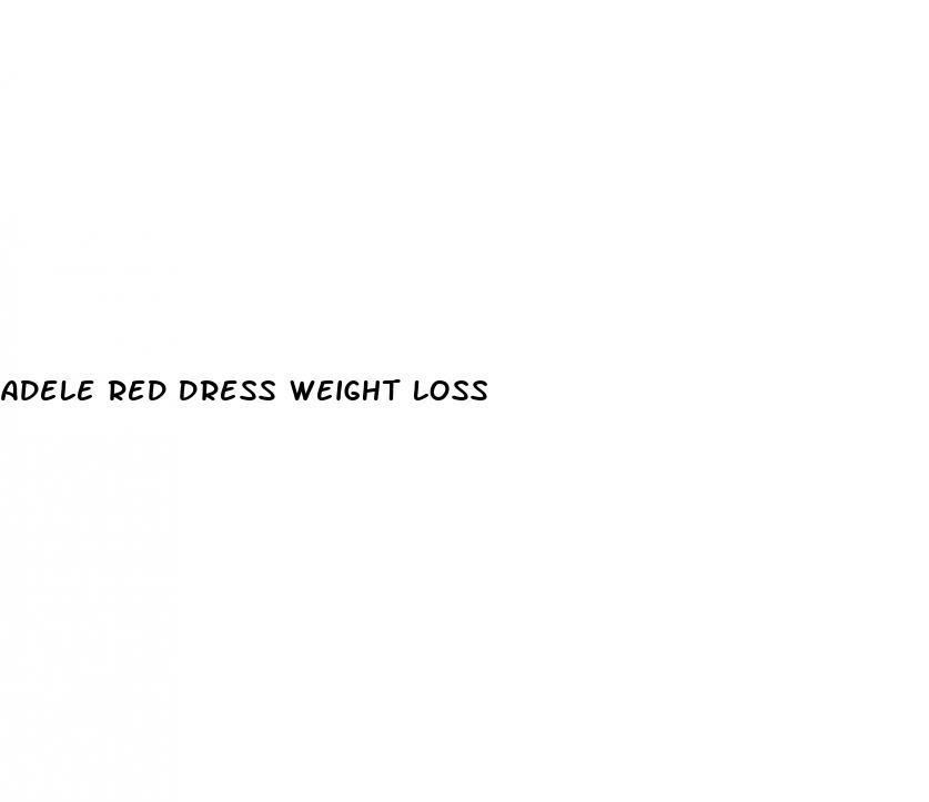 adele red dress weight loss