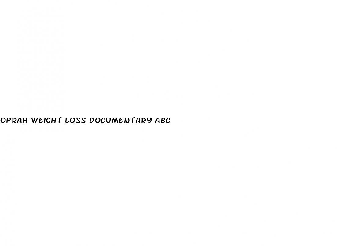 oprah weight loss documentary abc