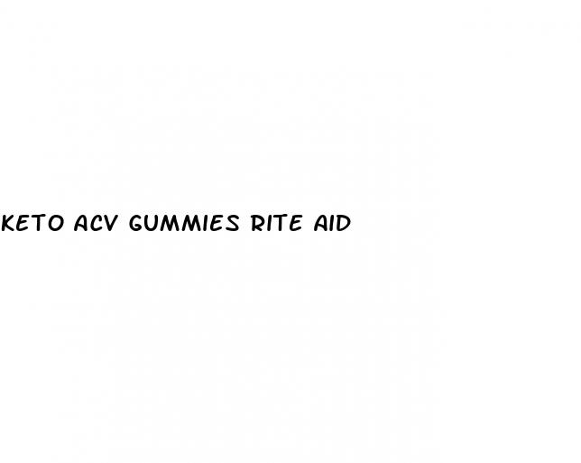 keto acv gummies rite aid