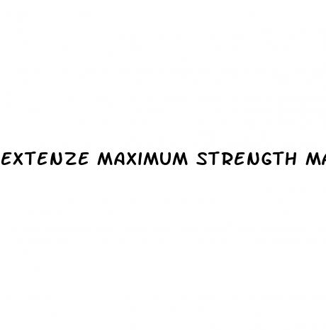 extenze maximum strength male enhancement side effects