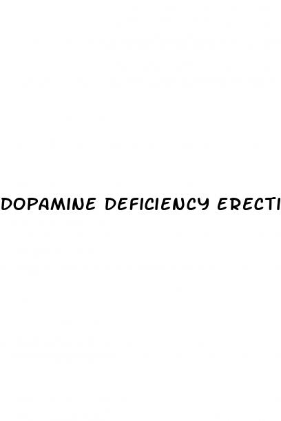 dopamine deficiency erectile dysfunction