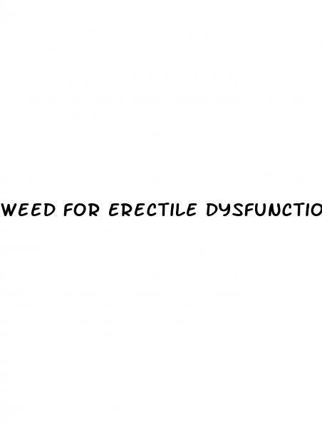 weed for erectile dysfunction