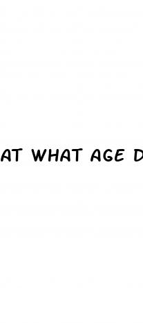 at what age do you get erectile dysfunction