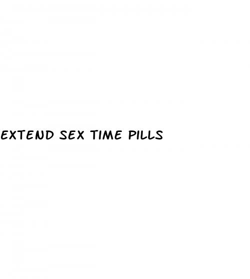 extend sex time pills