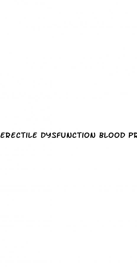 erectile dysfunction blood pressure damage