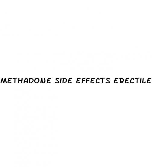 methadone side effects erectile dysfunction