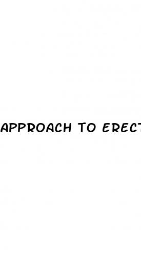 approach to erectile dysfunction patient