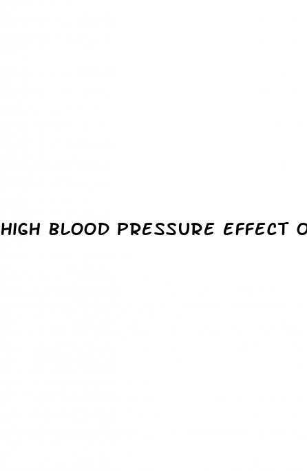 high blood pressure effect on erectile dysfunction