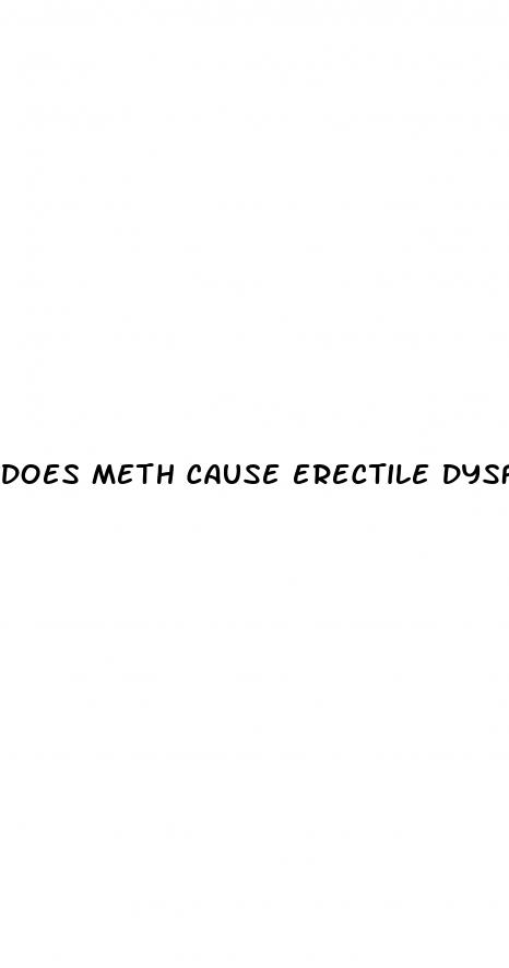 does meth cause erectile dysfunction