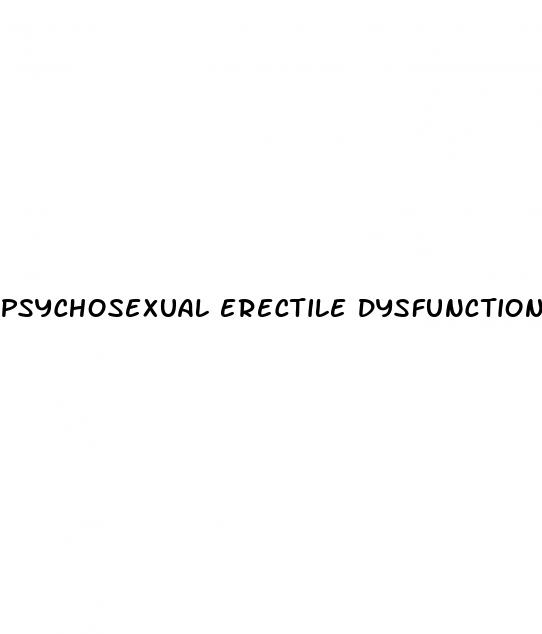 psychosexual erectile dysfunction