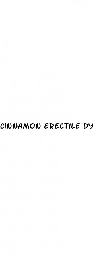 cinnamon erectile dysfunction