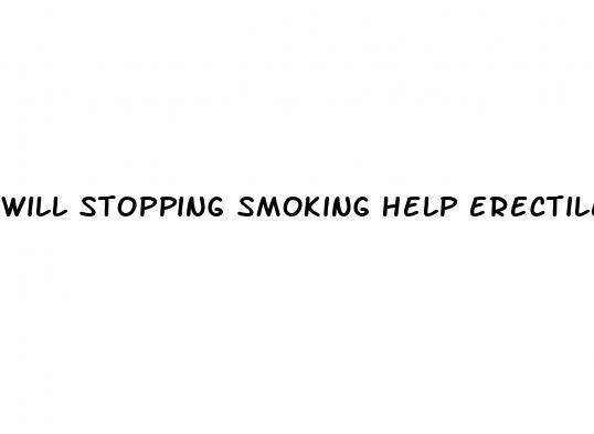 will stopping smoking help erectile dysfunction