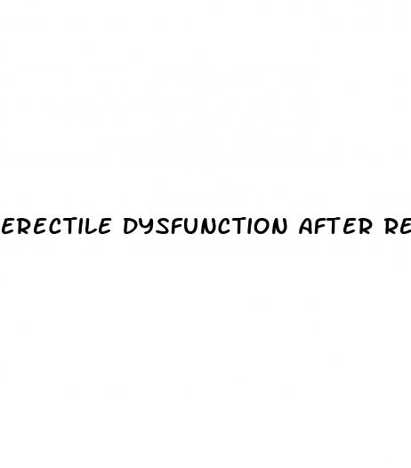 erectile dysfunction after rectal surgery