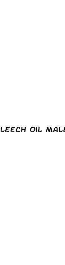 leech oil male enhancement