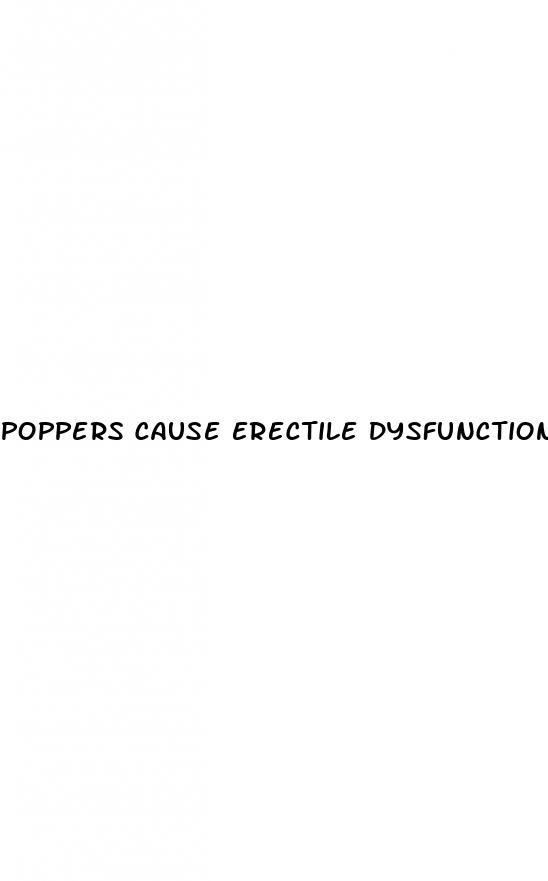 poppers cause erectile dysfunction