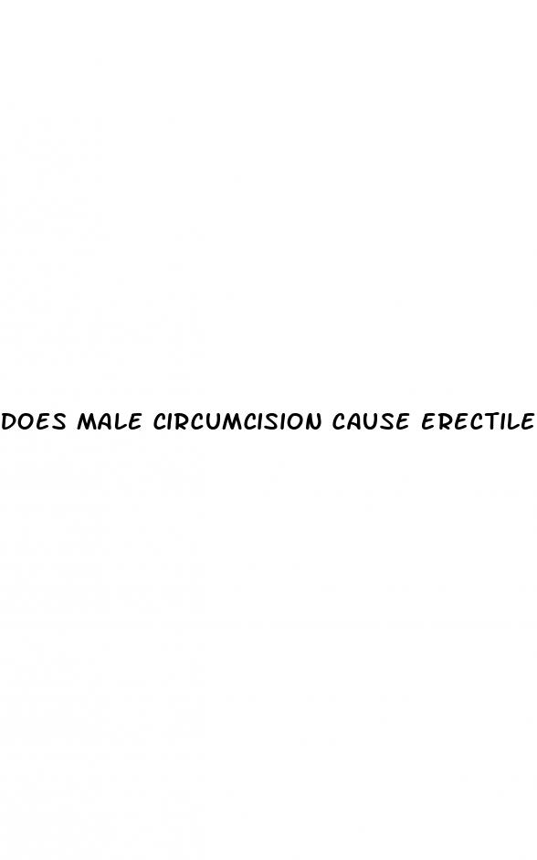 does male circumcision cause erectile dysfunction