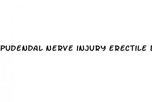 pudendal nerve injury erectile dysfunction