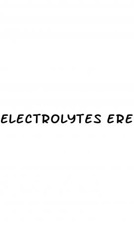 electrolytes erectile dysfunction