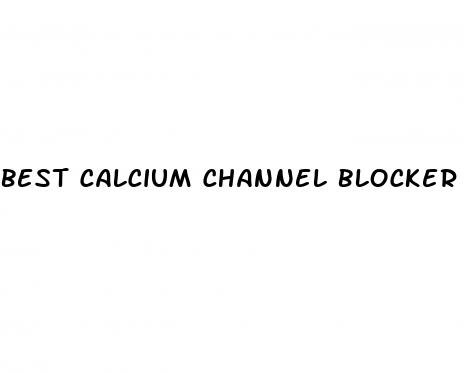 best calcium channel blocker for erectile dysfunction