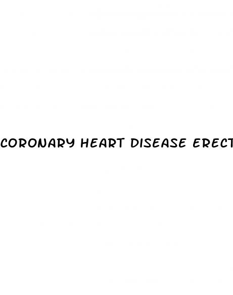 coronary heart disease erectile dysfunction