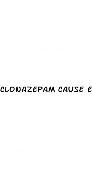 clonazepam cause erectile dysfunction