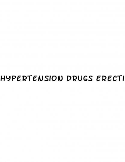 hypertension drugs erectile dysfunction