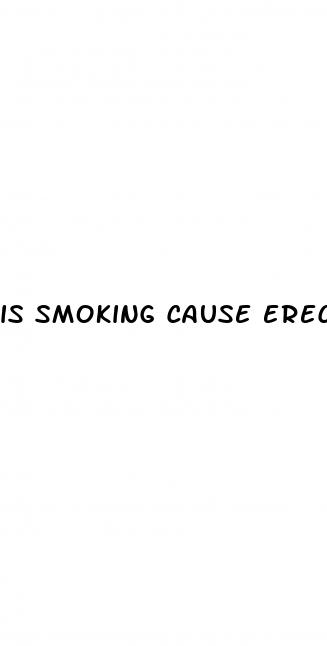 is smoking cause erectile dysfunction