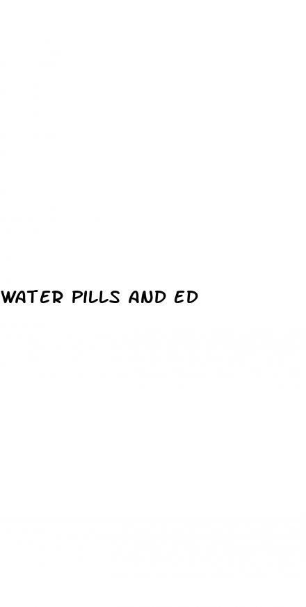 water pills and ed