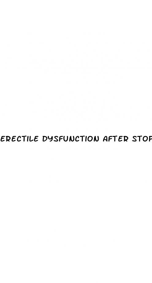 erectile dysfunction after stopping smoking