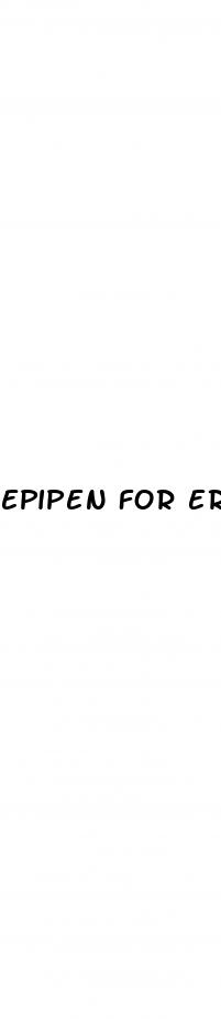 epipen for erectile dysfunction