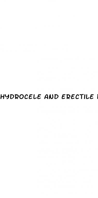 hydrocele and erectile dysfunction